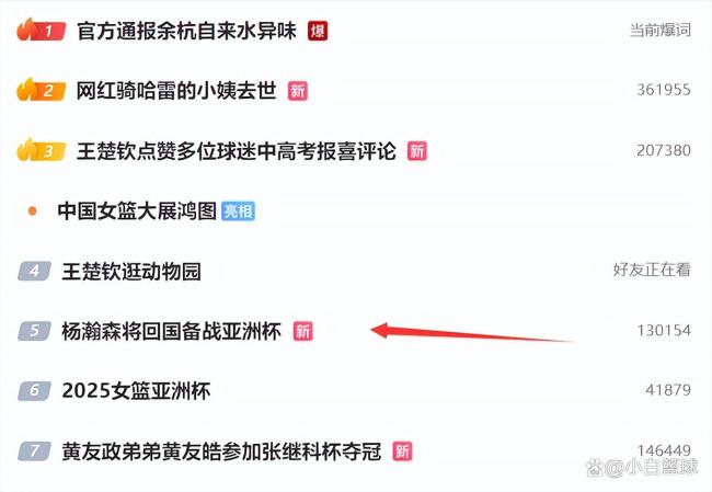 杨瀚森为何必须回来打男篮亚洲杯 国家队急需支援
